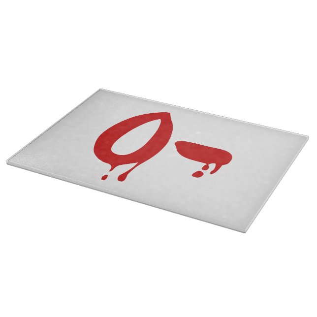 Blood Group O- Negative #Horror Hospital Cutting Board (Corner)