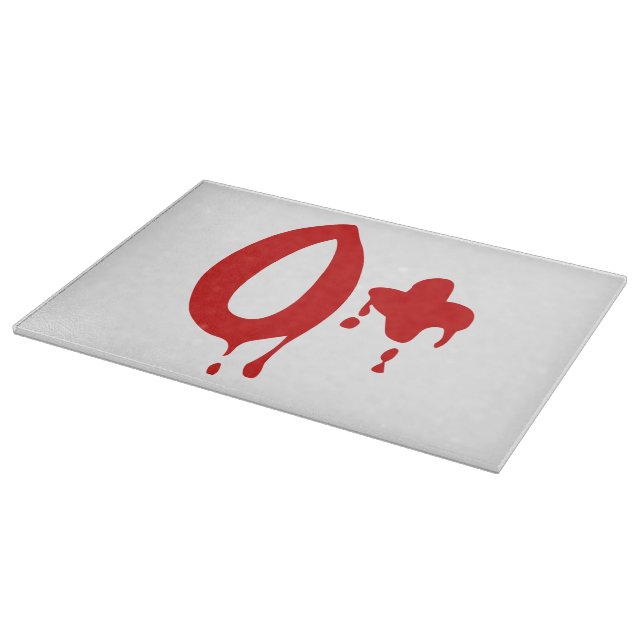 Blood Group O+ Positive #Horror Hospital Cutting Board (Corner)