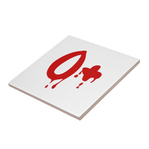 Blood Group O+ Positive #Horror Hospital Tile