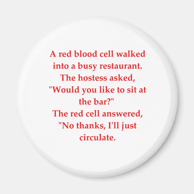 blood joke magnet (Front)