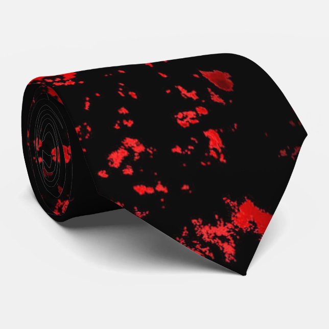 Blood King Mask of Horror Tie (Rolled)