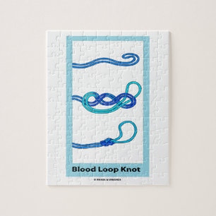 Blood Loop Knot (Knotology Knot Instruction) Jigsaw Puzzle