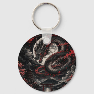 Blood Moon Dragon Keychain