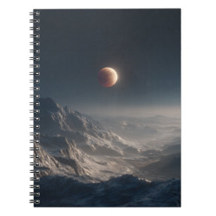 Blood Moon Frozen Peaks Notebook