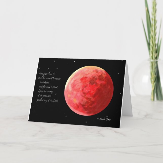 Blood Moon Greeting Card (Front)