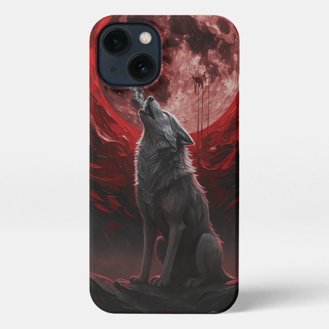 Blood Moon Howl iPhone Case (Back)