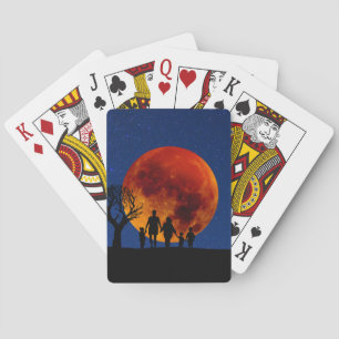 Blood Moon Lunar Eclipse Family Playing Cards