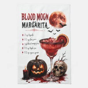 Blood Moon Margarita Recipe Kitchen Towel