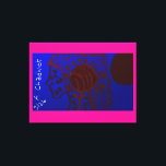 Blood Moon Princess Canvas Print<br><div class="desc">I painted my own uniquely original young blood moon princess abstract artwork. Her red hair is made of smaller almost disintegrated flowers. She's a natural intricate part of the blood rose. Red rose petals are strategically scattered in the side profile portrait. The blood moon above in the background.</div>