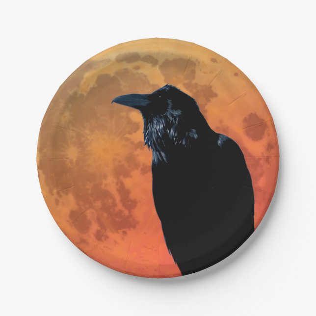 Blood Moon Raven Plate (Front)