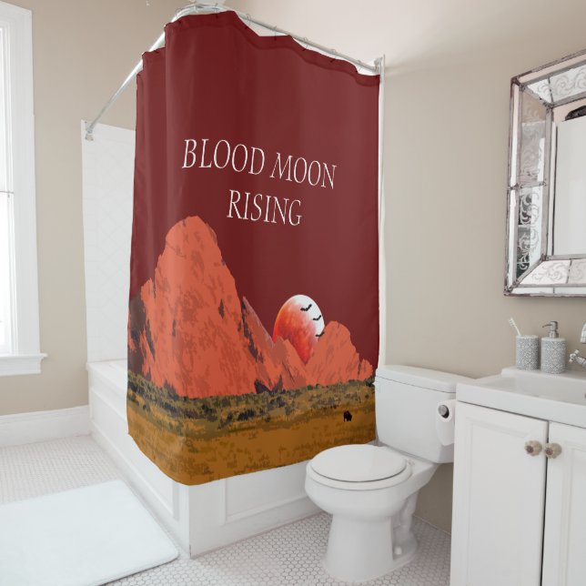 Blood Moon Rising Digital Art (In Situ)