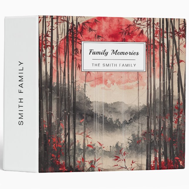 Blood Moon Sakura Ink Wash (1) Binder (Front/Spine)