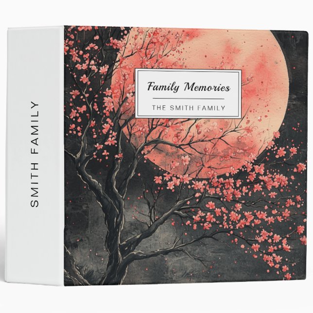 Blood Moon Sakura Ink Wash (2) Binder (Front/Spine)