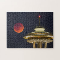 Blood Moon | Seattle Space Needle