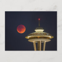 Blood Moon | Seattle Space Needle