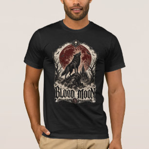 BLOOD MOON WOLF — Gothic Horror T-Shirt