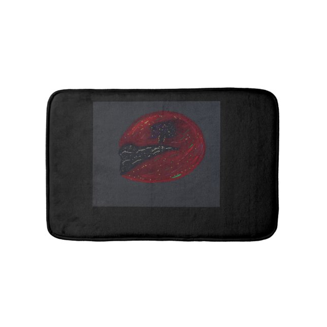 Blood Moonlit Night Bath Mat (Front)