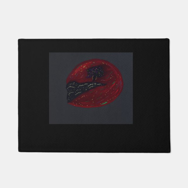 Blood Moonlit Night Door Mat (Front)