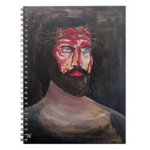 Blood of Christ Painting by Alfred Fox Notebook