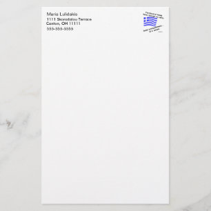Blood of Hellas and Ouzo Personalized Stationery
