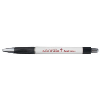 Blood of Jesus Cross Personalized Pen