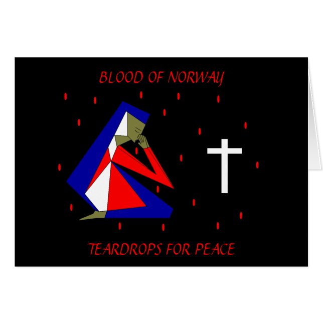 BLOOD OF NORWAY TEARDROPS FOR PEACE (Front Horizontal)