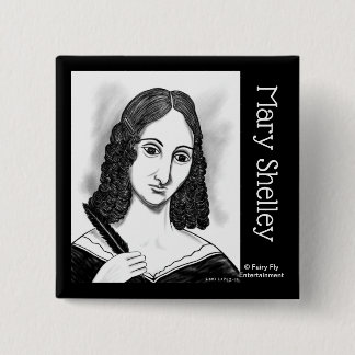 Blood On The Moon | Mary Shelley 2 Inch Square Button