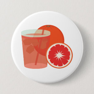 Blood Orange 3 Inch Round Button
