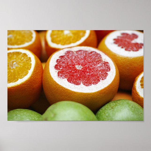 Blood Orange Citrus Fruit Poster (Front)