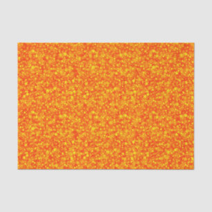 Blood Orange Faux Glitter & Sparkles Pattern Tissue Paper