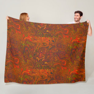 Blood Orange Fire Stone Fleece Blanket