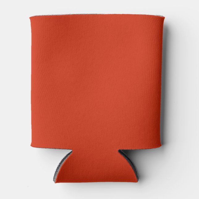 Blood Orange Solid Colour Can Cooler (Front)