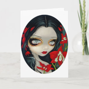 "Blood Orchid" Greeting Card