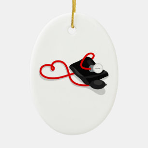 Blood Pressure Cuff Ceramic Ornament