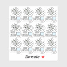 Blood Pressure Healthcare Tracking Write-on Labels