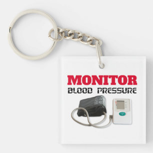 Blood pressure monitoring keychain