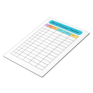 Blood Pressure Tracker Minimal Notepad