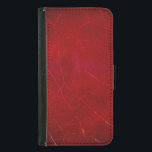 Blood Red Abstract Texture with Scratches Samsung Galaxy S5 Wallet Case<br><div class="desc">A blood red background with a mottled texture. Pink and orange scratches and marks cover the wall of this abstract design.</div>