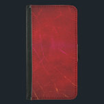 Blood Red Abstract Texture with Scratches Samsung Galaxy S5 Wallet Case<br><div class="desc">A blood red background with a mottled texture. Pink and orange scratches and marks cover the wall of this abstract design.</div>
