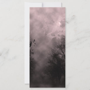 Blood Red Haunted Sky with Ravens