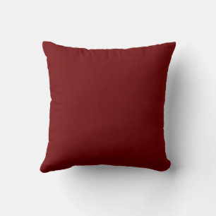 Blood Red Solid Blank Colour Throw Pillow