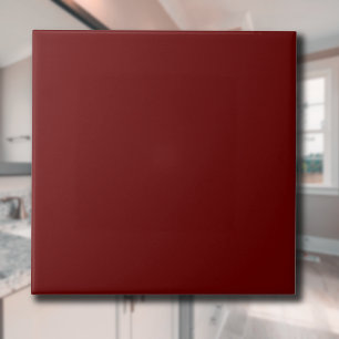 Blood Red Solid Colour   Classic   Elegant Tile