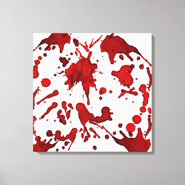 BLOOD RED SPLATTER COLLAGE PRINT (Front)