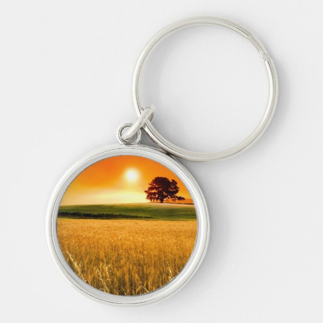 Blood-Red Sunset Keychain (Front)
