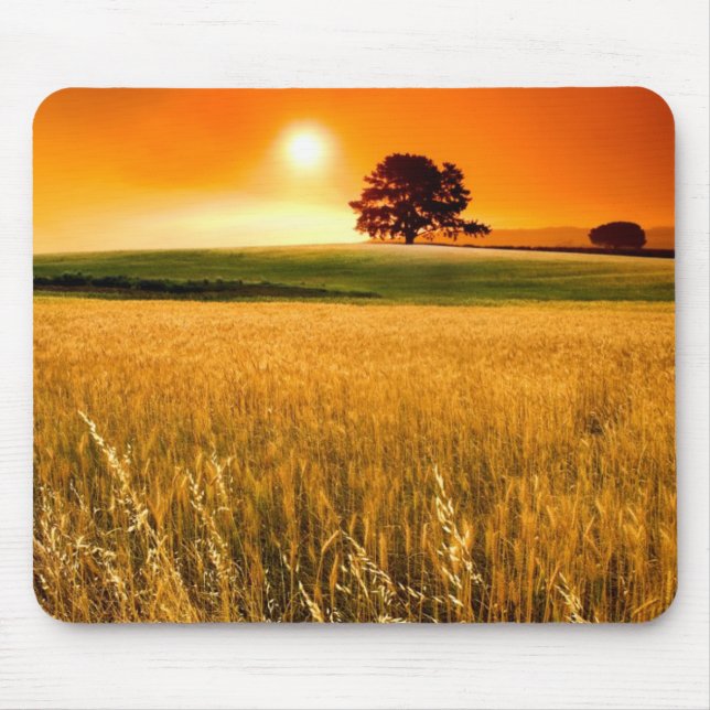 Blood-Red Sunset Mouse Pad (Front)