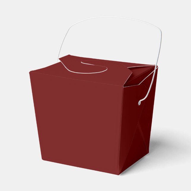 Blood Red Take Out Favour Box (Front Side)