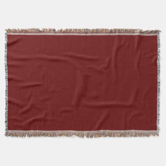Blood Red Throw Blanket (Front)