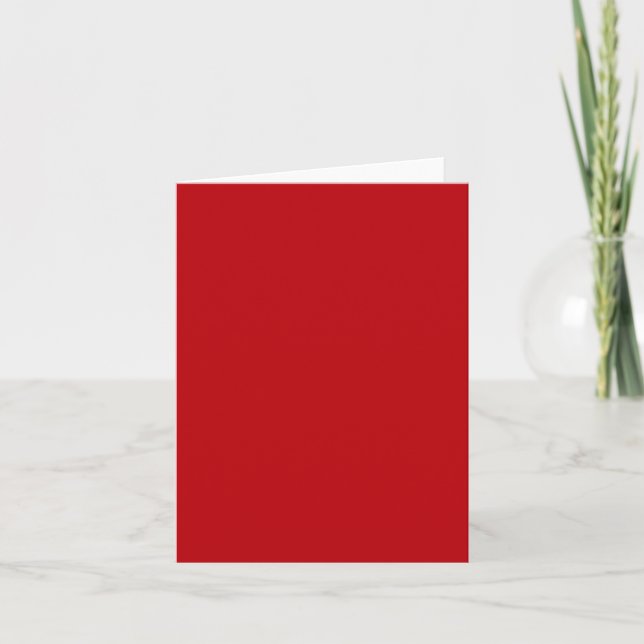 Blood Red Trend Colour Customized Template Blank (Front)