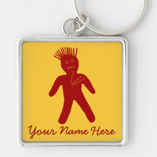 Blood Red Voodoo Doll Keychain