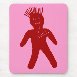 Blood Red Voodoo Doll Mouse Pad